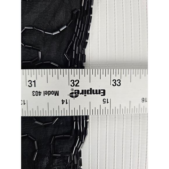 Mob WIFE Vintage 1980s Beaded Silk Cocktail/Evening Dress Sz XL - Picture 8 of 10